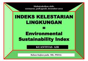 Pilot Environmental Sustainability Index