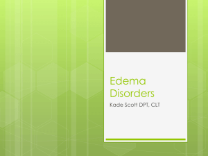 Edema Disorders - EIRMC Education