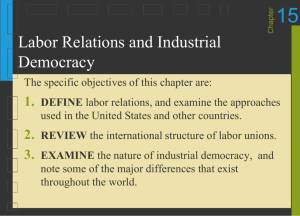 Labor Relations and Industrial Democracy