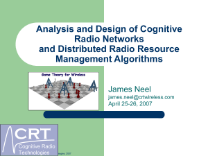 Intro_CR_L3 - Cognitive Radio Technologies