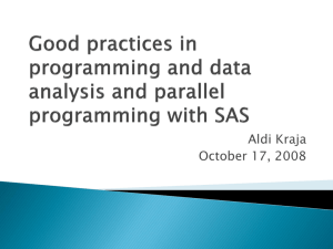 Good practices in programming and data analysis and parallel