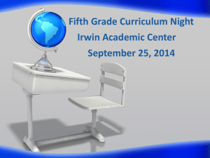 Curriculum Night Presentation 2014