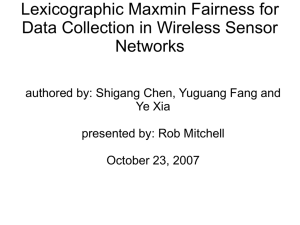 Lexicographic Maxmin Fairness for Data Collection in Wireless