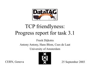 TCP Friendlyness