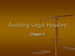 Chapter 3, "Avoiding Legal Hassles"