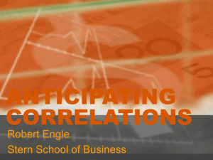 anticipating correlations - Manchester Business School
