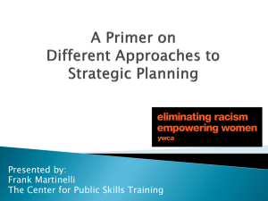 Primer on Strategic Planning PowerPoint