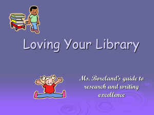 Loving Your Library