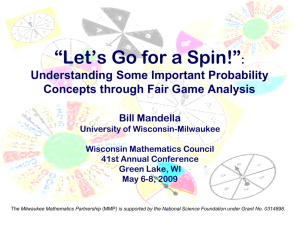 Let's Go for a Spin! - University of Wisconsin–Milwaukee