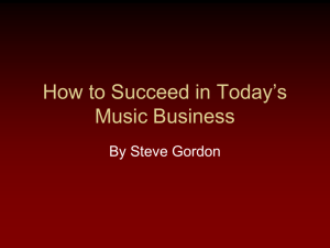 How to Succeed in Today's Music Business