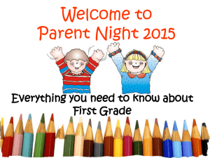 Parent Night Power Point 2015-2016