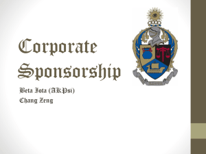 Corporate Sponsorship