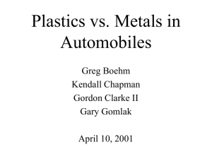 Plastics vs. Metals in Automobiles