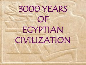 The Egyptians - SCF Faculty Site Homepage
