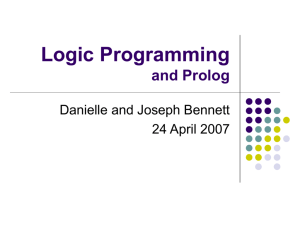 Logic Programming and Prolog