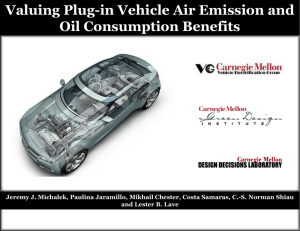 Valuing plug-in vehicles air emissions and oil consumption benefits