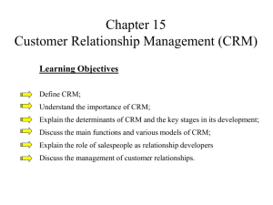 What is Customer Relationship Management (CRM)?