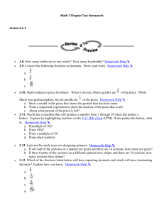 Math 7 Chapter Two Homework - Mecca-Math