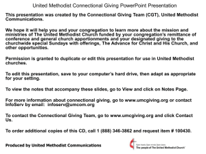 this United Methodist Connectional Giving