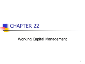 Working Capital, PowerPoint Show
