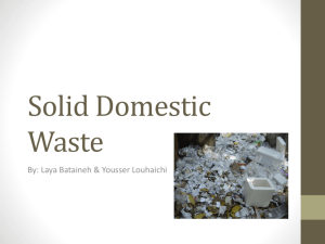 Solid Domestic Waste