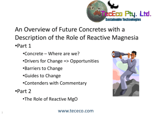 An Overview of Future Concretes with a Description of the
