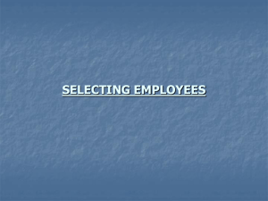 Selection Employees