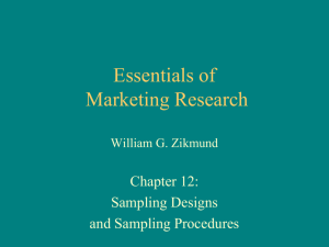 Chapter 12 - Essentials of Marketing Research