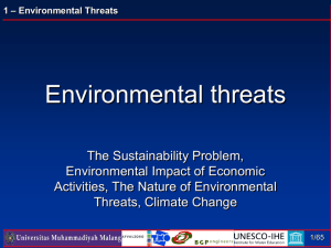 1 – Environmental Threats