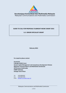 CFP Guidelines U.S Senior Specialist Grant