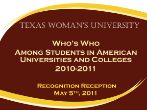 Business Communication - Texas Woman's University