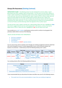 Group Life Assurance [If None in Place]