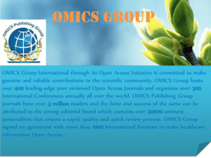 Thesis Title - OMICS International