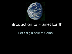 Introduction to Planet Earth - GK