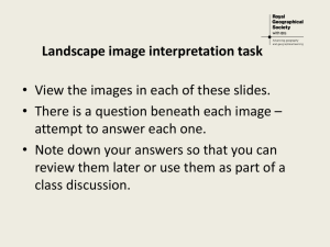 Landscape image interpretation task