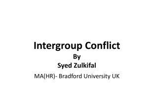 Intergroup Conflict