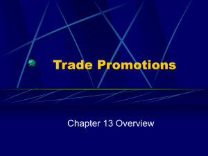 Chapter 13 Trade Promotions