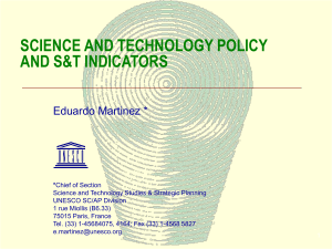 iii. science and technology statistics and indicators