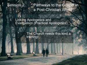 Pathways to the Gospel in a Post