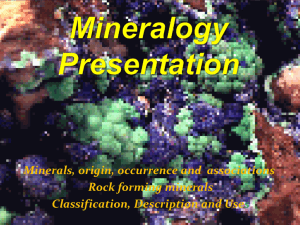 Mineralogy Presentation