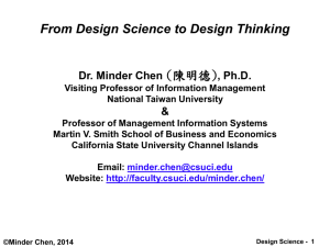 Design Science in Information Systems Research.
