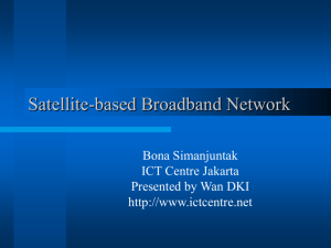 Satellite-based Broadband Network
