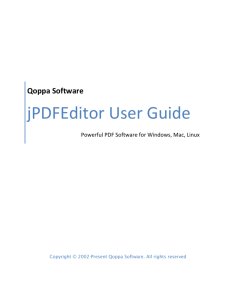 jPDFEditor User Guide ()