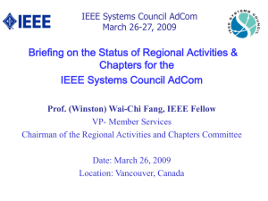 Membership Report - IEEE Systems Council