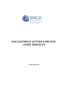 engagement letter for non-audit services - <define