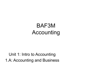 BAF3M Accounting