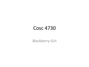 Blackberry GUI