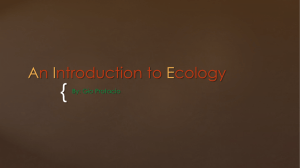 ES10 1 Intro to Ecology