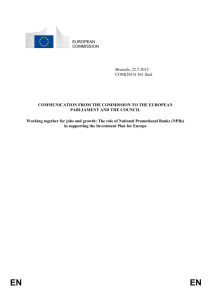 COMMUNICATION FROM THE COMMISSION TO THE EUROPEAN