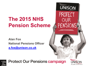 NHS Pension Scheme 2015 presentation